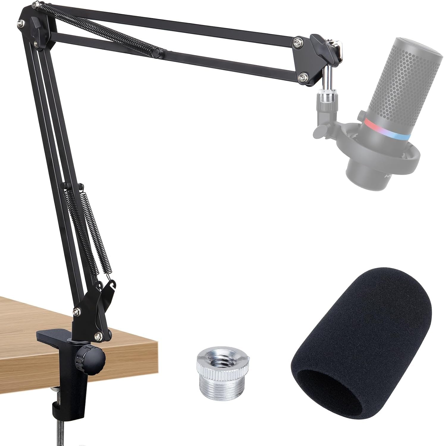 Hyperx Duocast Boom Arm - Hyperx Microphone Arm Compatible with Hyperx Duocast, Mic Arm with Microphone Cover, Improve Sound Quality, Microphone Arm for Duocast by