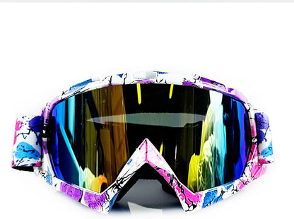 Motocross Goggles ATV Dirtbike Riding Racing Eyewear Windproof Glasses | Eye Protection Safety Goggles, for Youth Men & Women, UV400, Anti-Fog Scratch Lens, Impact Resistant