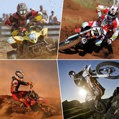 Motocross Goggles for Adult ATV, Motorcycle, Dirtbike & Offroad | UV400， Anti-Scratch, Dustproof， Silver MX Goggles
