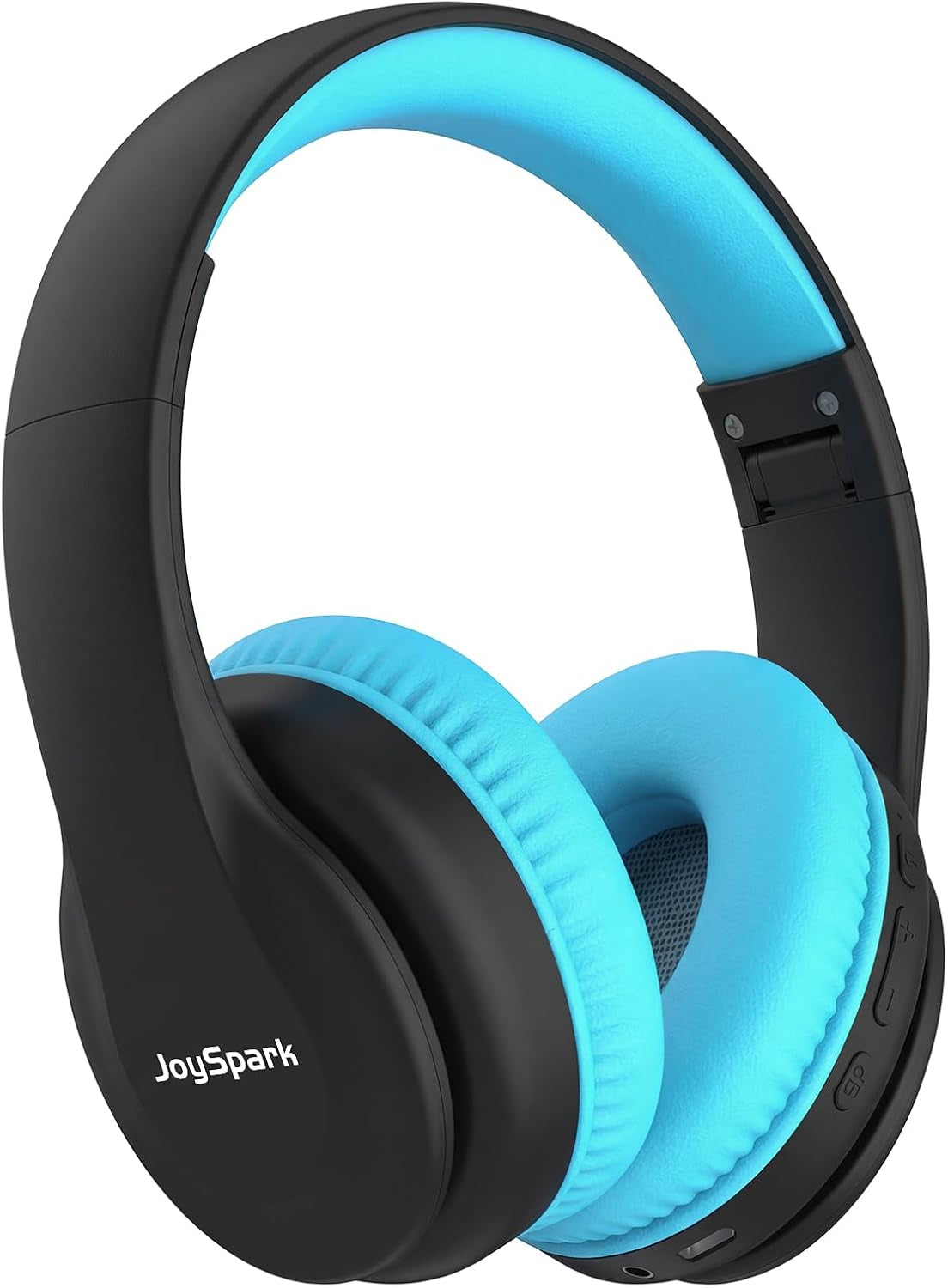 Kids Bluetooth Headphones Over-Ear, 60Hrs, Built-In Mic-Black Blue